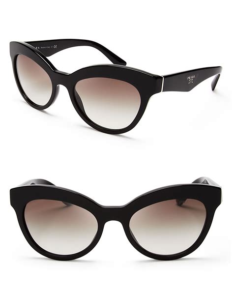 prada cateye glasses frames|prada sunglasses black and white.